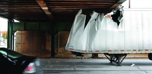 TRUCK EATING BRIDGE